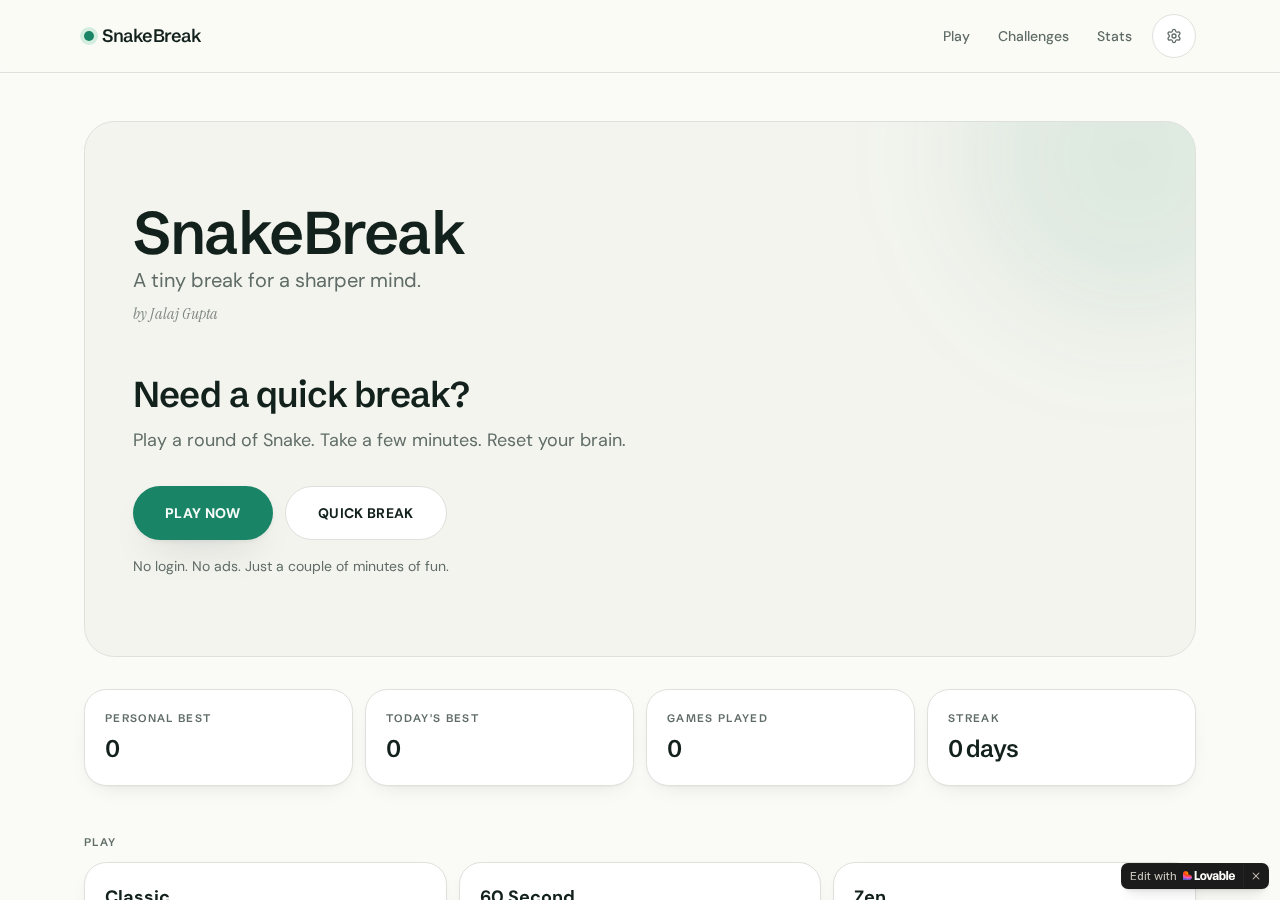 SnakeBreak preview
